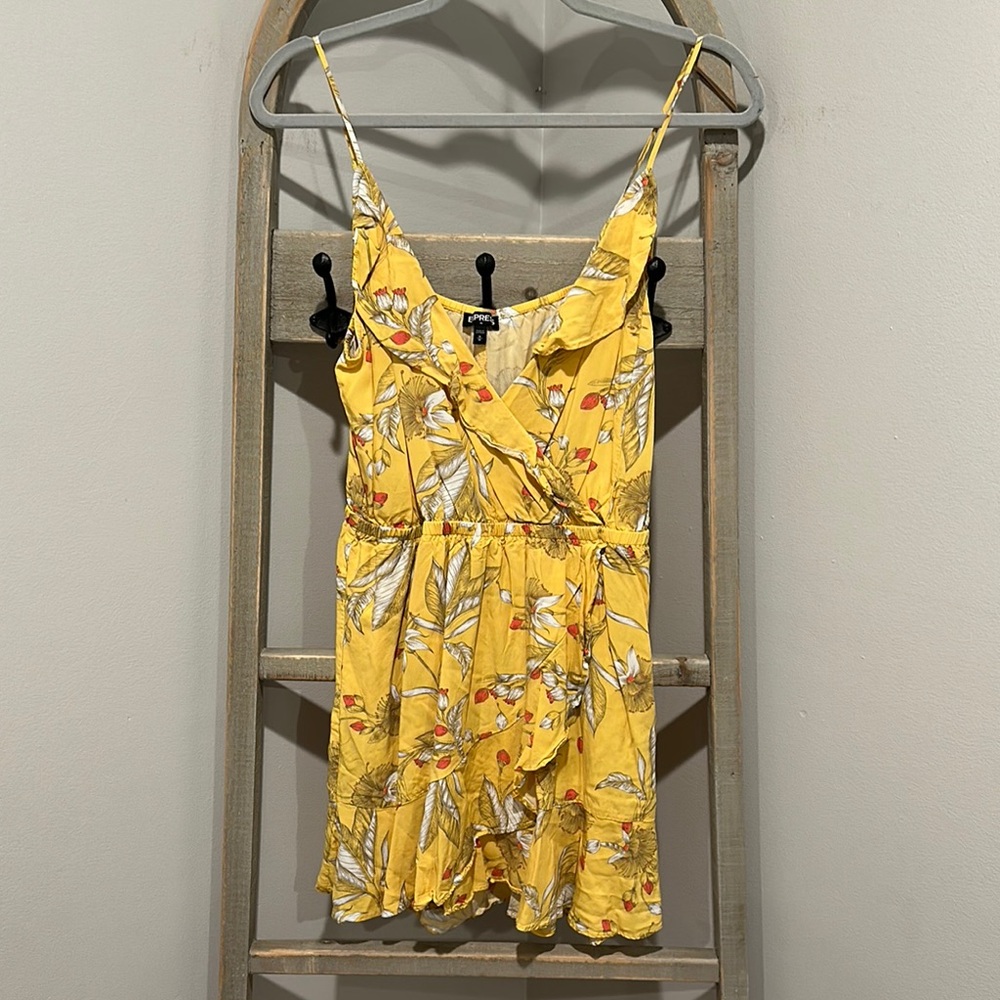 Express Yellow Floral Sundress